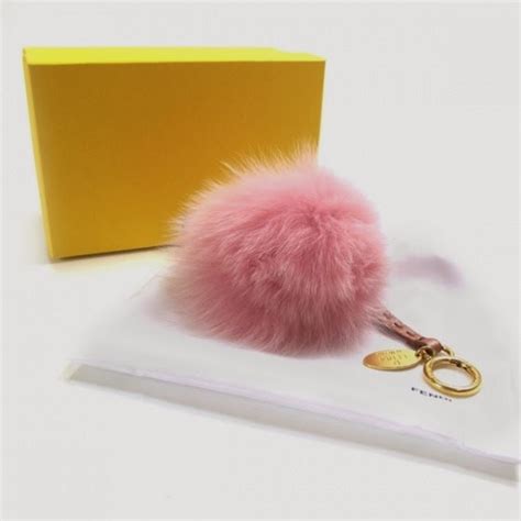 fendi pom pom replica|real real Fendi keychains.